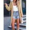 imageANRABESS Women Cardigan Open Front Oversized Casual Knit Hoodie Sweater Coatigan Lady Coat 2025 Fall Trendy OuterwearAlmond