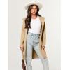 imageANRABESS Women Cardigan Open Front Oversized Casual Knit Hoodie Sweater Coatigan Lady Coat 2025 Fall Trendy OuterwearAlmond