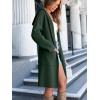imageANRABESS Women Cardigan Open Front Oversized Casual Knit Hoodie Sweater Coatigan Lady Coat 2025 Fall Trendy OuterwearArmy Green