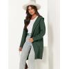 imageANRABESS Women Cardigan Open Front Oversized Casual Knit Hoodie Sweater Coatigan Lady Coat 2025 Fall Trendy OuterwearArmy Green