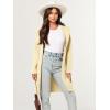 imageANRABESS Women Cardigan Open Front Oversized Casual Knit Hoodie Sweater Coatigan Lady Coat 2025 Fall Trendy OuterwearBeige