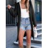 imageANRABESS Women Cardigan Open Front Oversized Casual Knit Hoodie Sweater Coatigan Lady Coat 2025 Fall Trendy OuterwearBlack
