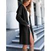 imageANRABESS Women Cardigan Open Front Oversized Casual Knit Hoodie Sweater Coatigan Lady Coat 2025 Fall Trendy OuterwearBlack