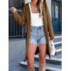imageANRABESS Women Cardigan Open Front Oversized Casual Knit Hoodie Sweater Coatigan Lady Coat 2025 Fall Trendy OuterwearBrown