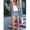 imageANRABESS Women Cardigan Open Front Oversized Casual Knit Hoodie Sweater Coatigan Lady Coat 2025 Fall Trendy OuterwearGray