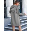 imageANRABESS Women Cardigan Open Front Oversized Casual Knit Hoodie Sweater Coatigan Lady Coat 2025 Fall Trendy OuterwearGray