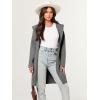 imageANRABESS Women Cardigan Open Front Oversized Casual Knit Hoodie Sweater Coatigan Lady Coat 2025 Fall Trendy OuterwearGray