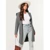 imageANRABESS Women Cardigan Open Front Oversized Casual Knit Hoodie Sweater Coatigan Lady Coat 2025 Fall Trendy OuterwearGray