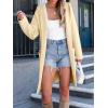 imageANRABESS Women Cardigan Open Front Oversized Casual Knit Hoodie Sweater Coatigan Lady Coat 2025 Fall Trendy OuterwearKhaki Beige