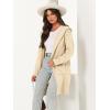 imageANRABESS Women Cardigan Open Front Oversized Casual Knit Hoodie Sweater Coatigan Lady Coat 2025 Fall Trendy OuterwearKhaki Beige