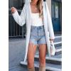 imageANRABESS Women Cardigan Open Front Oversized Casual Knit Hoodie Sweater Coatigan Lady Coat 2025 Fall Trendy OuterwearLight Blue
