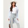imageANRABESS Women Cardigan Open Front Oversized Casual Knit Hoodie Sweater Coatigan Lady Coat 2025 Fall Trendy OuterwearLight Blue