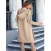 imageANRABESS Women Cardigan Open Front Oversized Casual Knit Hoodie Sweater Coatigan Lady Coat 2025 Fall Trendy OuterwearLight Khaki