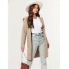 imageANRABESS Women Cardigan Open Front Oversized Casual Knit Hoodie Sweater Coatigan Lady Coat 2025 Fall Trendy OuterwearLight Khaki