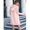 imageANRABESS Women Cardigan Open Front Oversized Casual Knit Hoodie Sweater Coatigan Lady Coat 2025 Fall Trendy OuterwearPink
