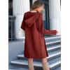 imageANRABESS Women Cardigan Open Front Oversized Casual Knit Hoodie Sweater Coatigan Lady Coat 2025 Fall Trendy OuterwearRed