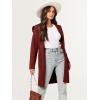 imageANRABESS Women Cardigan Open Front Oversized Casual Knit Hoodie Sweater Coatigan Lady Coat 2025 Fall Trendy OuterwearRed