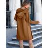 imageANRABESS Women Cardigan Open Front Oversized Casual Knit Hoodie Sweater Coatigan Lady Coat 2025 Fall Trendy OuterwearRed Brown