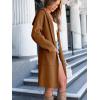 imageANRABESS Women Cardigan Open Front Oversized Casual Knit Hoodie Sweater Coatigan Lady Coat 2025 Fall Trendy OuterwearRed Brown