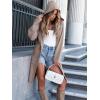 imageANRABESS Women Cardigan Open Front Oversized Casual Knit Hoodie Sweater Coatigan Lady Coat 2025 Fall Trendy OuterwearRed Khaki