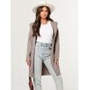 imageANRABESS Women Cardigan Open Front Oversized Casual Knit Hoodie Sweater Coatigan Lady Coat 2025 Fall Trendy OuterwearRed Khaki