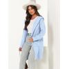 imageANRABESS Women Cardigan Open Front Oversized Casual Knit Hoodie Sweater Coatigan Lady Coat 2025 Fall Trendy OuterwearSky