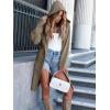 imageANRABESS Women Cardigan Open Front Oversized Casual Knit Hoodie Sweater Coatigan Lady Coat 2025 Fall Trendy OuterwearTaupe