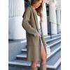 imageANRABESS Women Cardigan Open Front Oversized Casual Knit Hoodie Sweater Coatigan Lady Coat 2025 Fall Trendy OuterwearTaupe