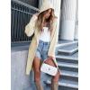 imageANRABESS Women Cardigan Open Front Oversized Casual Knit Hoodie Sweater Coatigan Lady Coat 2025 Fall Trendy OuterwearWhite