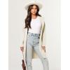 imageANRABESS Women Cardigan Open Front Oversized Casual Knit Hoodie Sweater Coatigan Lady Coat 2025 Fall Trendy OuterwearWhite