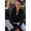 imageANRABESS Womens 2025 Fall Long Sleeve Half Zip Casual Oversized Ribbed Knit Pullover Sweater Top Thumb Hole Trendy OutfitsBlack