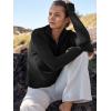 imageANRABESS Womens 2025 Fall Long Sleeve Half Zip Casual Oversized Ribbed Knit Pullover Sweater Top Thumb Hole Trendy OutfitsBlack