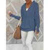 imageANRABESS Womens 2025 Fall Long Sleeve Half Zip Casual Oversized Ribbed Knit Pullover Sweater Top Thumb Hole Trendy OutfitsBlue