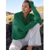 imageANRABESS Womens 2025 Fall Long Sleeve Half Zip Casual Oversized Ribbed Knit Pullover Sweater Top Thumb Hole Trendy OutfitsGreen