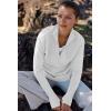 imageANRABESS Womens 2025 Fall Long Sleeve Half Zip Casual Oversized Ribbed Knit Pullover Sweater Top Thumb Hole Trendy OutfitsWhite