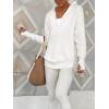 imageANRABESS Womens 2025 Fall Long Sleeve Half Zip Casual Oversized Ribbed Knit Pullover Sweater Top Thumb Hole Trendy OutfitsWhite
