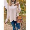 imageANRABESS Womens Oversized Turtleneck Batwing Long Sleeve Casual Cozy Baggy Knit Pullover Tunic Sweater 2024 Fall OutfitsApricot