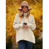 imageANRABESS Womens Oversized Turtleneck Batwing Long Sleeve Casual Cozy Baggy Knit Pullover Tunic Sweater 2024 Fall OutfitsApricot