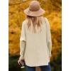 imageANRABESS Womens Oversized Turtleneck Batwing Long Sleeve Casual Cozy Baggy Knit Pullover Tunic Sweater 2024 Fall OutfitsApricot