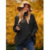 imageANRABESS Womens Oversized Turtleneck Batwing Long Sleeve Casual Cozy Baggy Knit Pullover Tunic Sweater 2024 Fall OutfitsBlack