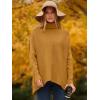 imageANRABESS Womens Oversized Turtleneck Batwing Long Sleeve Casual Cozy Baggy Knit Pullover Tunic Sweater 2024 Fall OutfitsCamel
