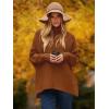 imageANRABESS Womens Oversized Turtleneck Batwing Long Sleeve Casual Cozy Baggy Knit Pullover Tunic Sweater 2024 Fall OutfitsCaramel