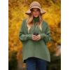 imageANRABESS Womens Oversized Turtleneck Batwing Long Sleeve Casual Cozy Baggy Knit Pullover Tunic Sweater 2024 Fall OutfitsCeladon