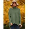 imageANRABESS Womens Oversized Turtleneck Batwing Long Sleeve Casual Cozy Baggy Knit Pullover Tunic Sweater 2024 Fall OutfitsCeladon