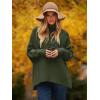 imageANRABESS Womens Oversized Turtleneck Batwing Long Sleeve Casual Cozy Baggy Knit Pullover Tunic Sweater 2024 Fall OutfitsDark Green