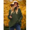 imageANRABESS Womens Oversized Turtleneck Batwing Long Sleeve Casual Cozy Baggy Knit Pullover Tunic Sweater 2024 Fall OutfitsDark Green