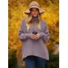 imageANRABESS Womens Oversized Turtleneck Batwing Long Sleeve Casual Cozy Baggy Knit Pullover Tunic Sweater 2024 Fall OutfitsDark Purple