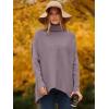 imageANRABESS Womens Oversized Turtleneck Batwing Long Sleeve Casual Cozy Baggy Knit Pullover Tunic Sweater 2024 Fall OutfitsDark Purple