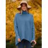 imageANRABESS Womens Oversized Turtleneck Batwing Long Sleeve Casual Cozy Baggy Knit Pullover Tunic Sweater 2024 Fall OutfitsDenim Blue