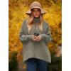 imageANRABESS Womens Oversized Turtleneck Batwing Long Sleeve Casual Cozy Baggy Knit Pullover Tunic Sweater 2024 Fall OutfitsGray Coffee
